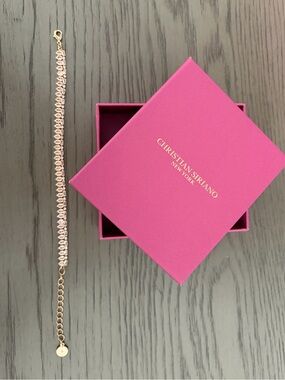 Christian Siriano Gold-Tone Crystal Bracelet